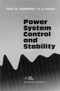 Power System Control And Stability Anderson Fouad Pdf